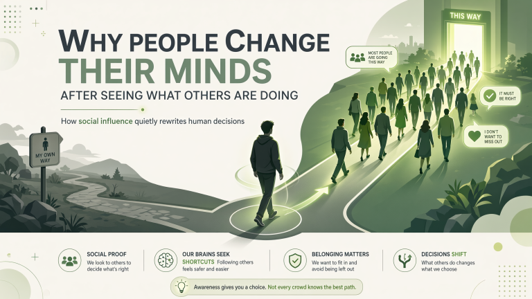 Why People Change Their Minds After Seeing What Others Are Doing