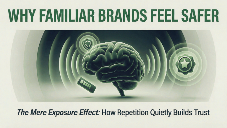 Why Familiar Brands Feel Safer: The Mere Exposure Effect Explained